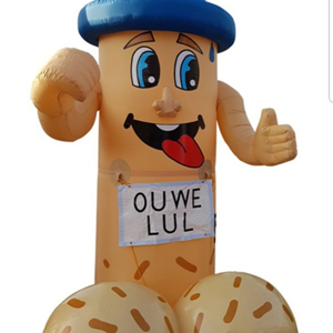 Opblaasbare abraham ouwe lul 3 meter