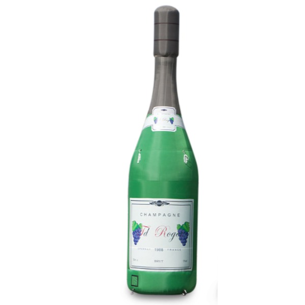 Opblaasbare champagnefles 7.8 meter